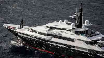 Bids entertained for abandoned 82 metre super yacht Alfa Nero