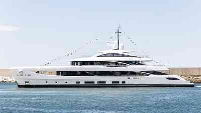 Second Benetti B. Now 50 metre Oasis Deck superyacht Alunya launched