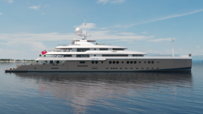 Mark Berryman Design unveils renderings for new 85 metre super yacht concept MBD-87