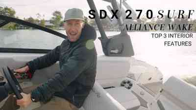 SDX 270 Surf Top 3 Interior Features | Alliance Wake Review | Sea Ray Boats