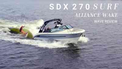 SDX 270 Surf Faith Bryam Wave Review | Alliance Wake Review | Sea Ray Boats