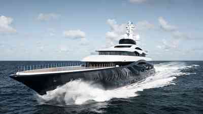 118 metre super yacht Feadship 1010 delivered and renamed Launchpad