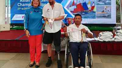 Thai parasailors win Gold and Bronze at South East Asia Parasailing Championship