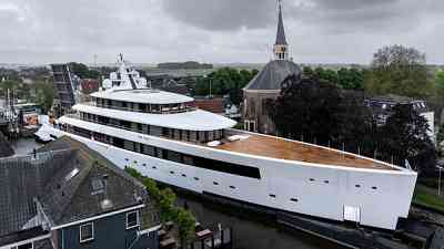 83 metre Feadship 712 super yacht prepares for sea trials