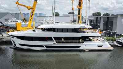 34 metre Van der Valk motor yacht One launched