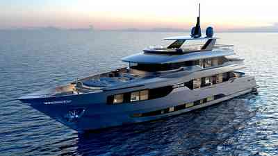 Hull and superstructure of 44m superyacht Orion One completed