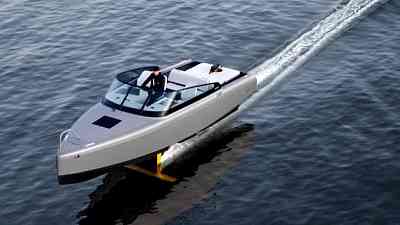 This Stunning New Candela Boat Has Gold Foils That Lift It Above the Water