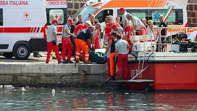 UK tech tycoon among missing after superyacht sinks off Sicily