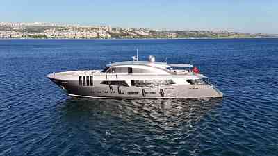 First look at 37 metre Mengi Yay motor yacht Aquila following her 9-month refit