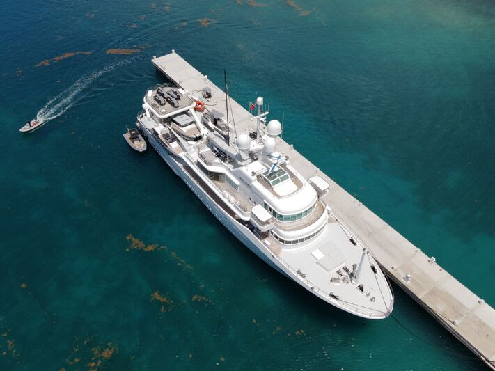 59 metre explorer yacht Senses in Antigua