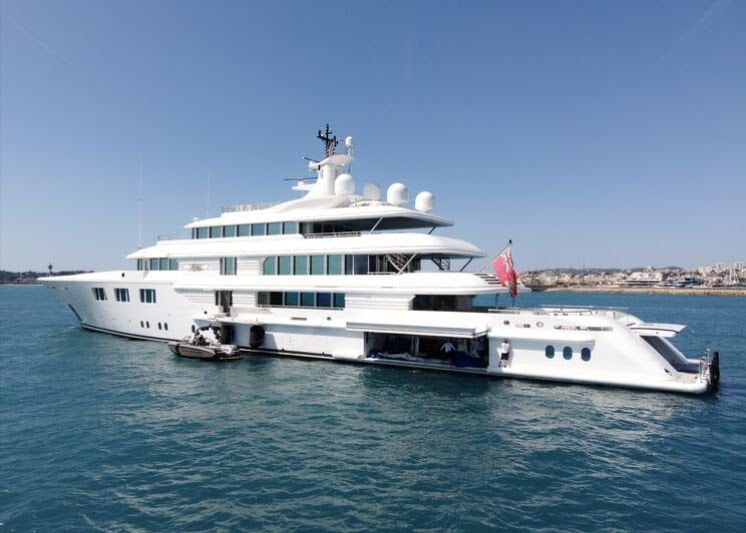 Amels super yacht Lady E on the French Riviera
