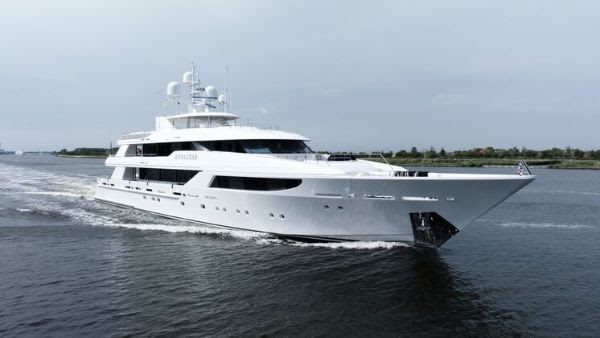 50 metre Westport yacht Annastar in Amsterdam