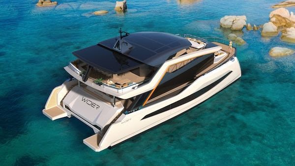 First 28 metre WiderCat 92 hybrid-propulsion yacht Acali launched