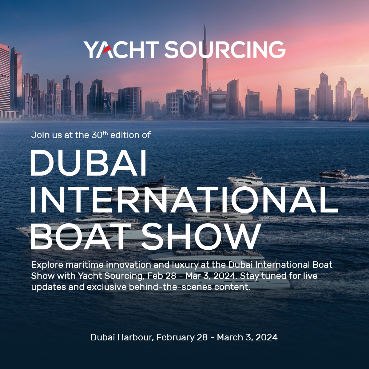 A weekend of fun, food and sun awaits at the Dubai International Boat Show