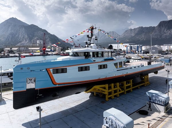 53 metre Damen Yachting YS53 support yacht Five Oceans launched