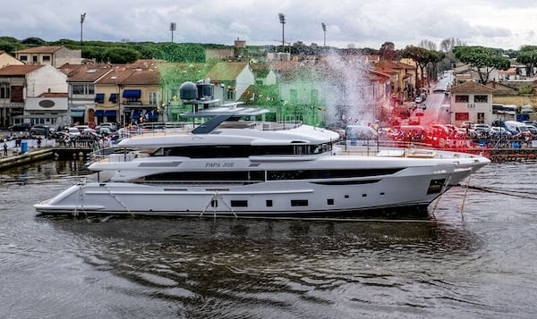 44 metre Benetti Diamond 44 super yacht Papa Joe launched