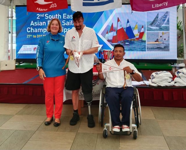 Thai parasailors win Gold and Bronze at South East Asia Parasailing Championship