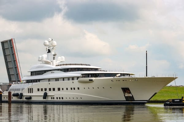 115 metre Lürssen superyacht Pelorus completes refit at Peters Werft