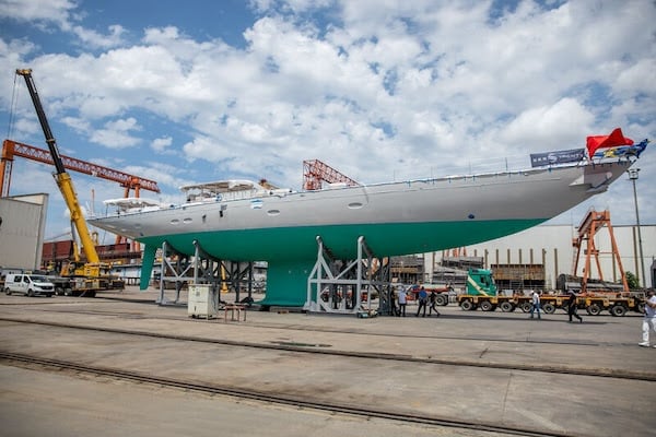 39 metre Hoek Truly Classic 128 sailing yacht Linnea Aurora launched