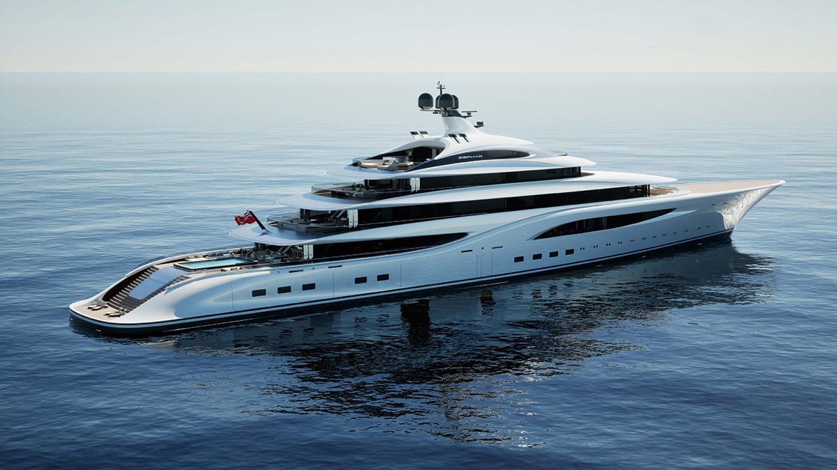 Meet Zephyr, a Giant 378-Foot Megayacht With Two Pools and a Jacuzzi