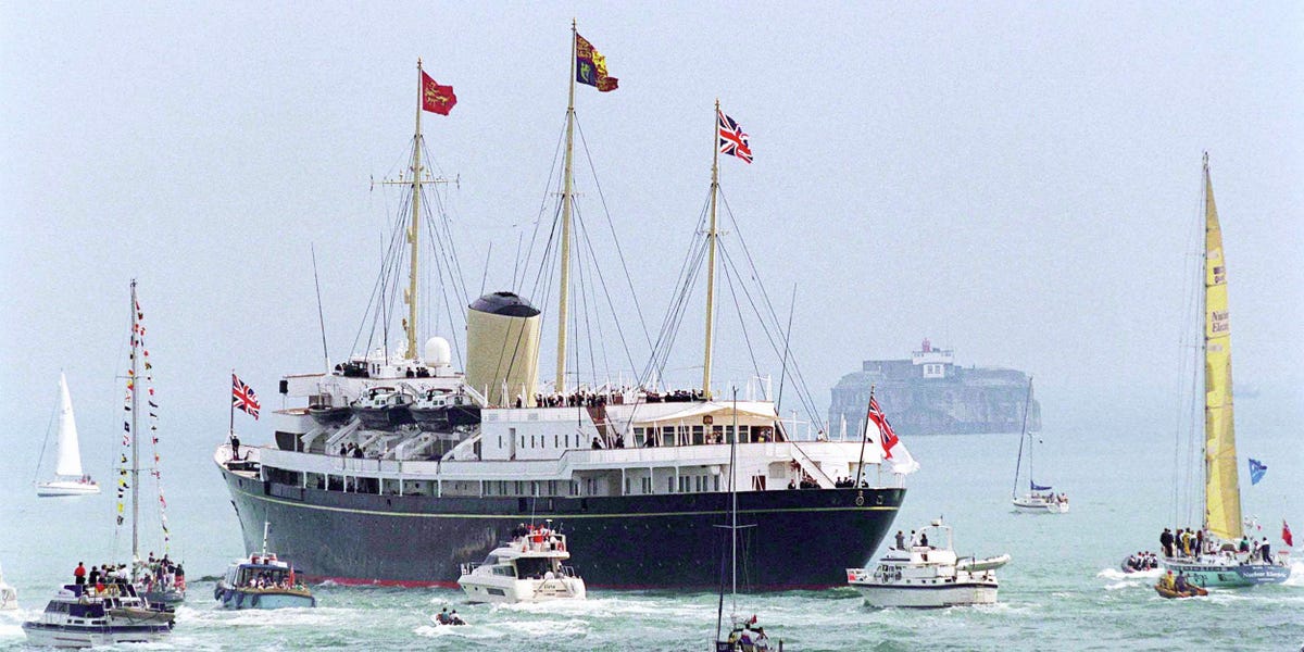 Inside the Royal Yacht Britannia, the royal family's luxurious private cruise ship known as a 'floating palace'