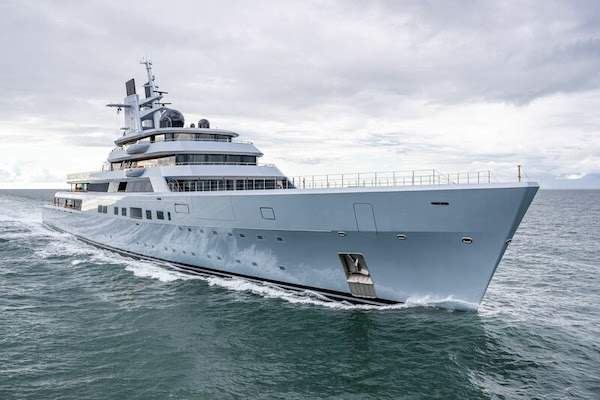 142 metre Lürssen super yacht Alibaba renamed Dragonfly