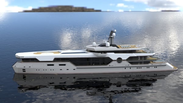 Introducing Grandeur: The 110m geometric superyacht concept by Abdulbaki Şenol